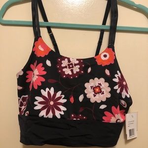 Kate Spade x Beyond Yoga L floral workout bralette